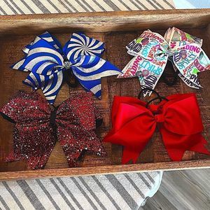 8” Large Cheer Bows Wide Grosgrain Ribbon